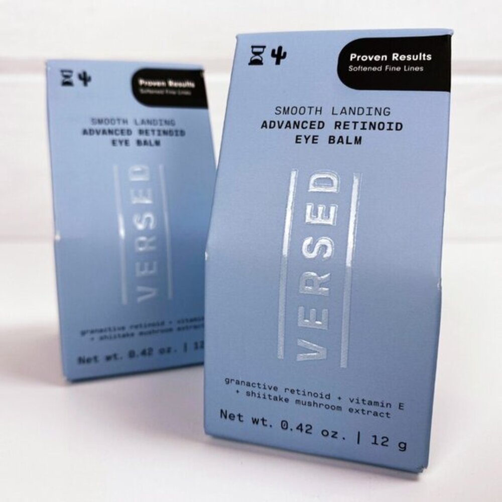 PACK of 2 VERSED Smooth Landing Advanced RETINOID Anti Aging EYE BALM .42 oz NEW - Picture 2 of 7